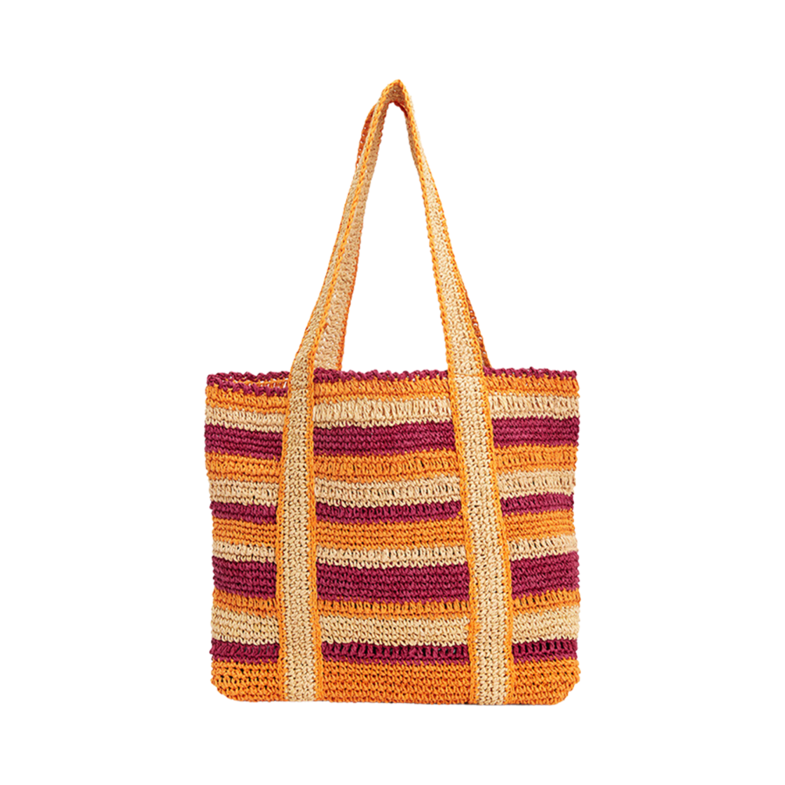 바네사 브루노 라피아 S 카바스 토트 오렌지(Vanessa Bruno Raffia S Cabas Tote Orange) - 1