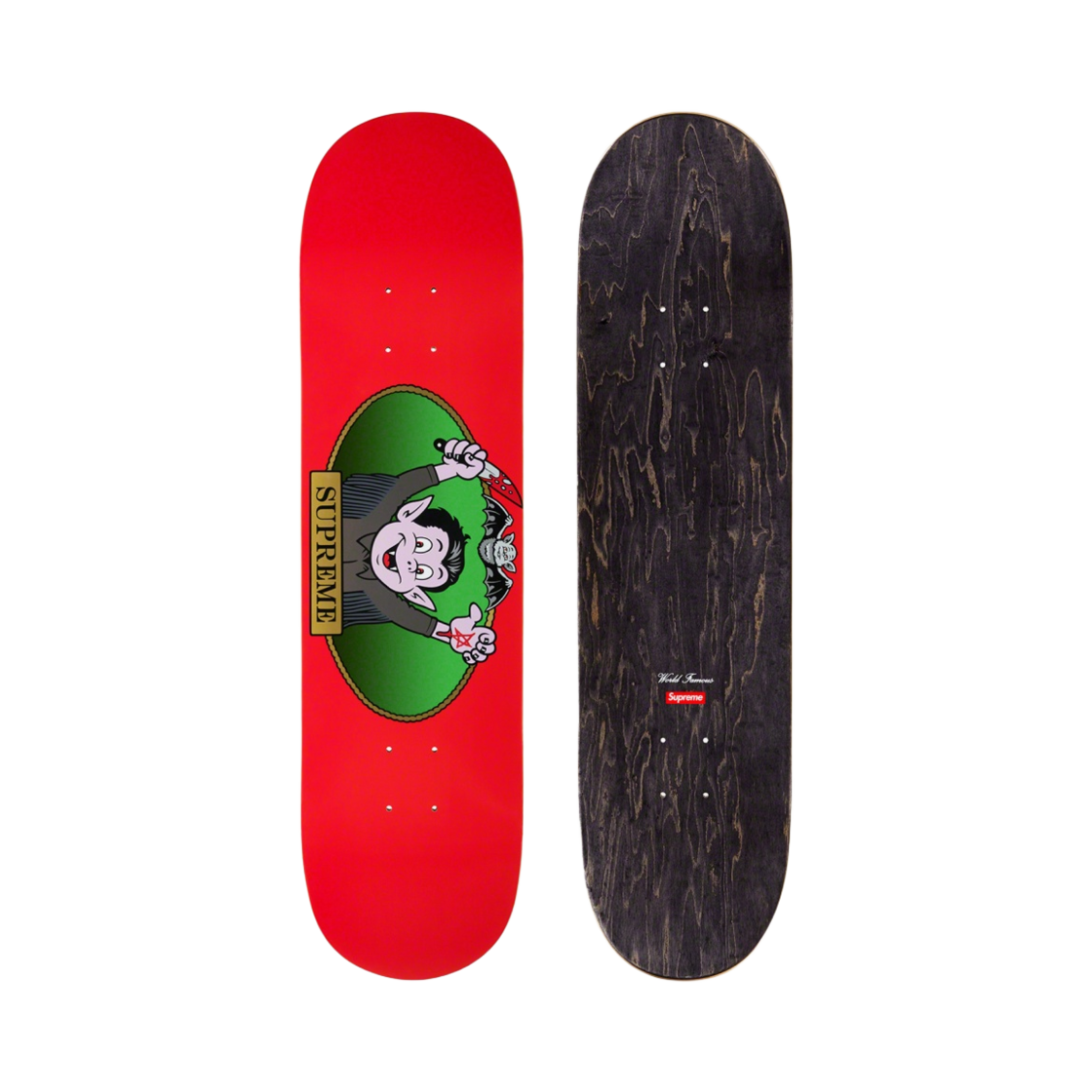 슈프림 뱀파이어 보이 스케이트보드 덱 레드 - 21SS(Supreme Vampire Boy Skateboard Deck Red - 21SS) - 1