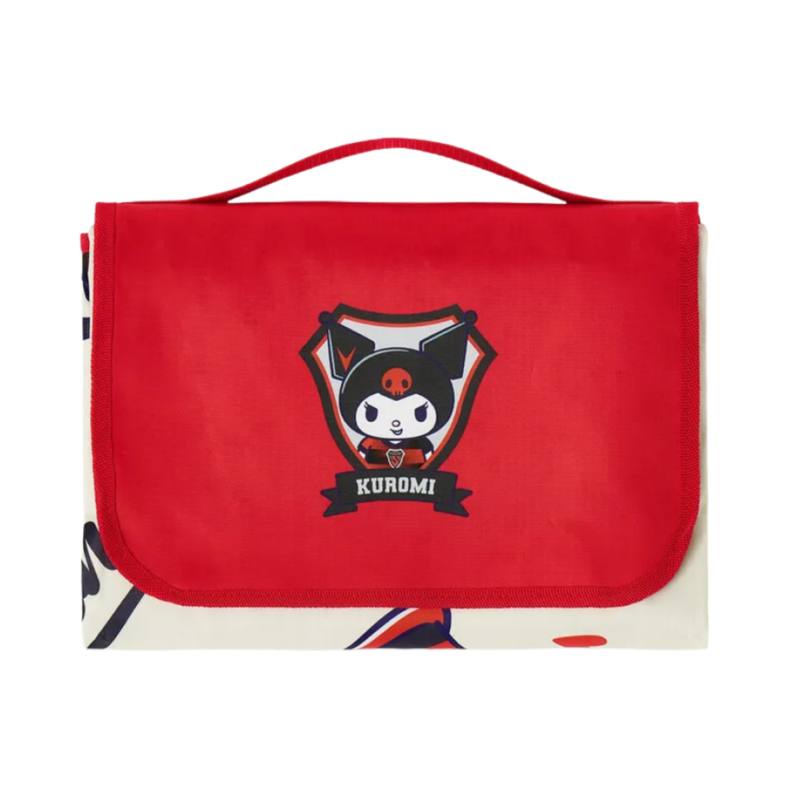SPMAT25KXSAN003KM K League x Sanrio Characters Picnic Mat Kuromi Red