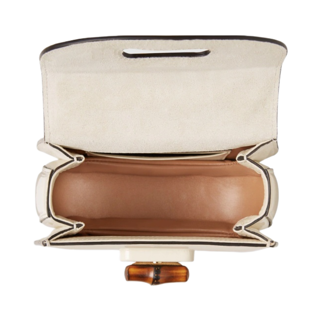 구찌 뱀부 1947 미니 탑 핸들백 화이트(Gucci Bamboo 1947 Mini Top Handle Bag White) - 5