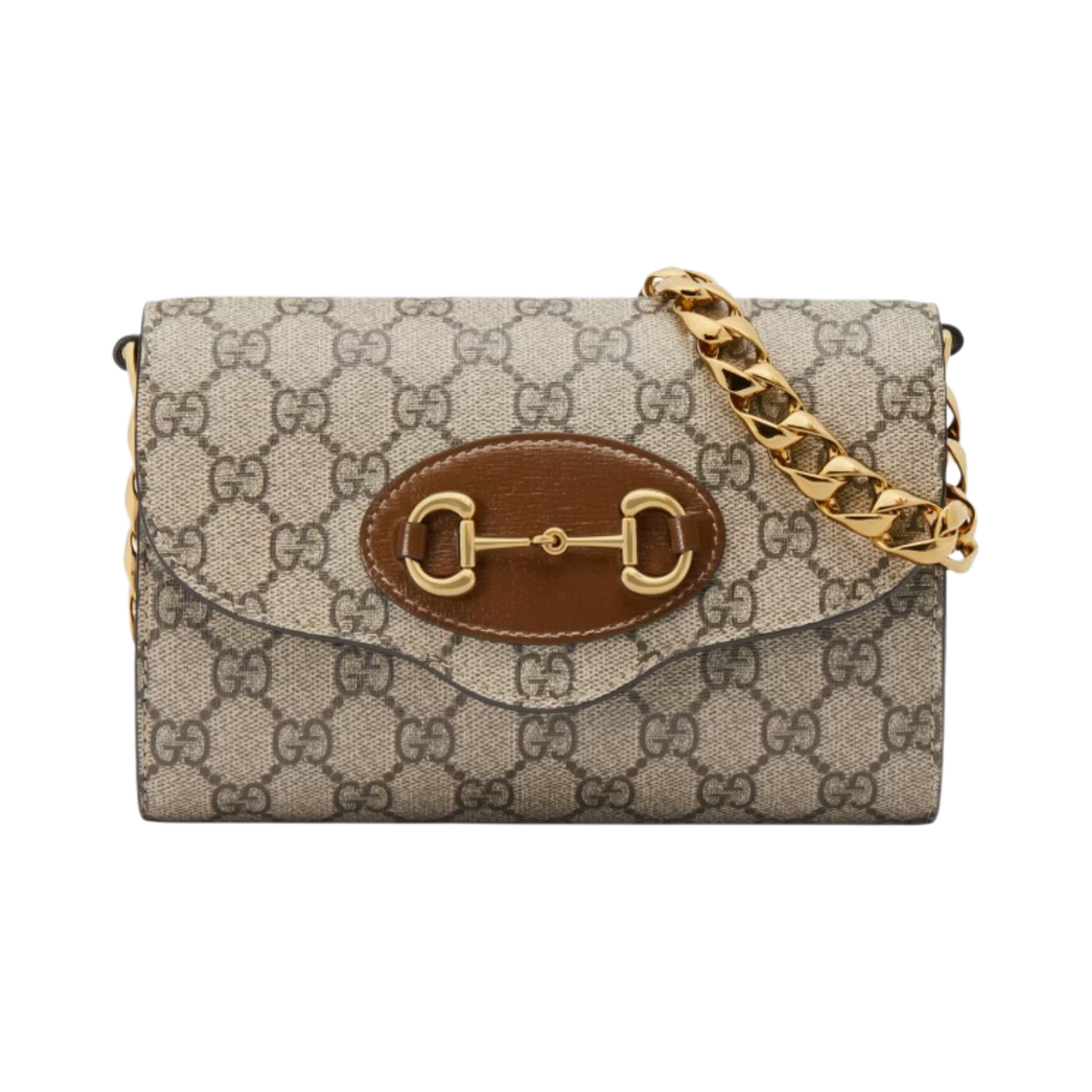 구찌 홀스빗 1955 미니백 베이지 에보니(Gucci Horsebit 1955 Mini Bag Beige Ebony) - 1
