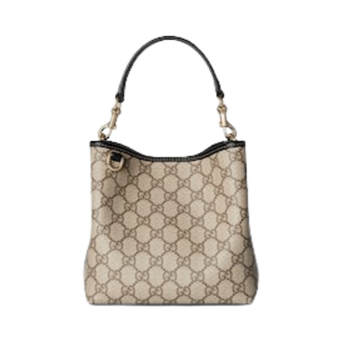 815118-FAD6L-9741 Gucci GG Emblem Mini Shoulder Bag Black Ebony