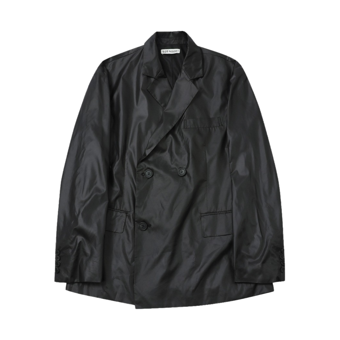 씬 나일론 라이트 더블 블레이져 블랙(SEEN Nylon Light Double Blazer Black)