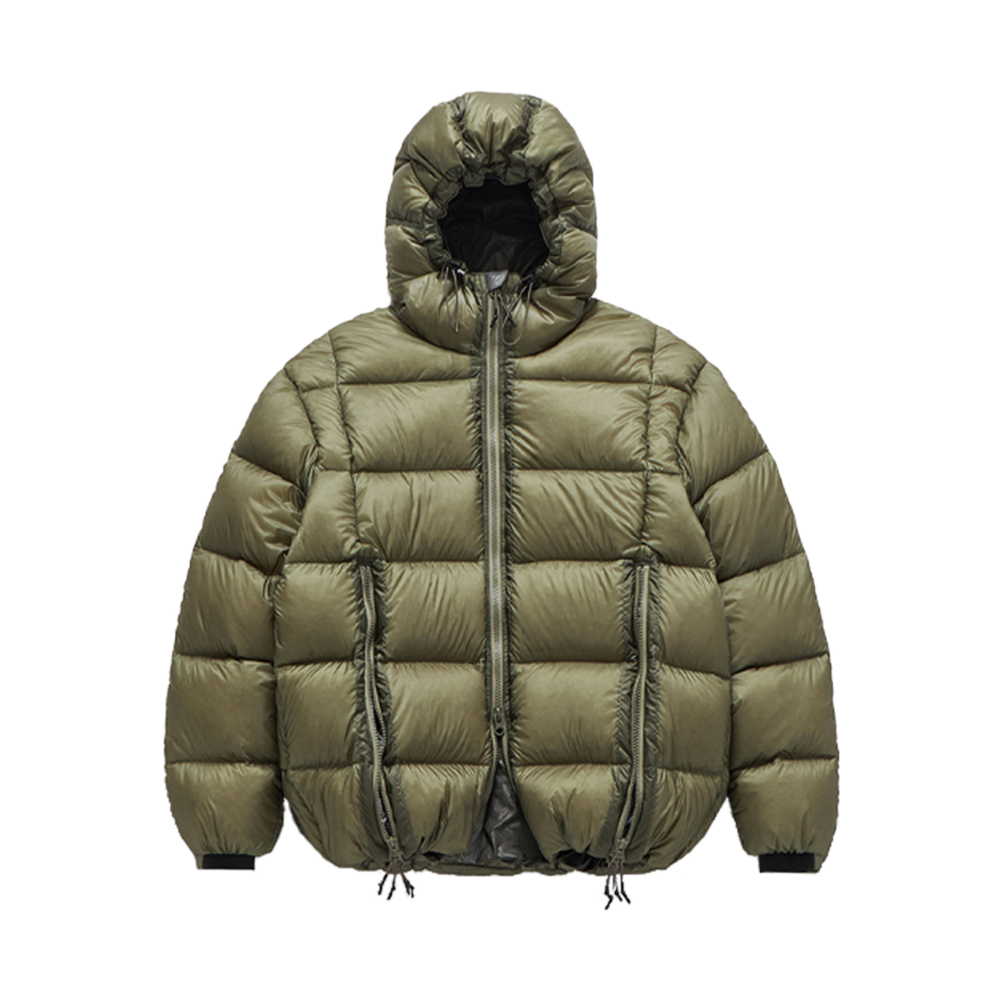 언어펙티드 LS 후드 다운 점퍼 세이지 그린 - 24FW | UNAFFECTED