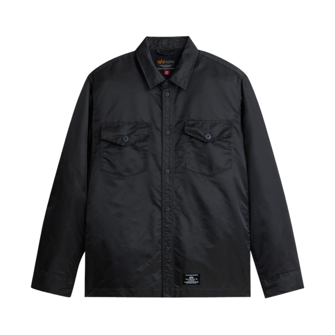 알파 인더스트리 롱슬리브 플라이트 오버셔츠 차콜