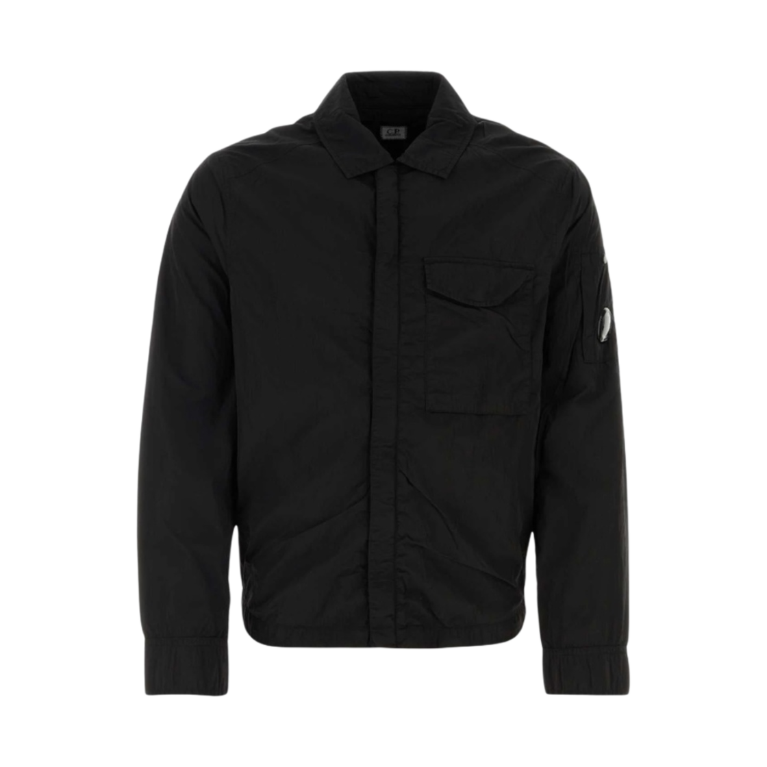 C.P. 컴퍼니 크롬-R 포켓 오버셔츠 블랙 - 24SS(C.P. Company Chrome-R Pocket Overshirt Black - 24SS)