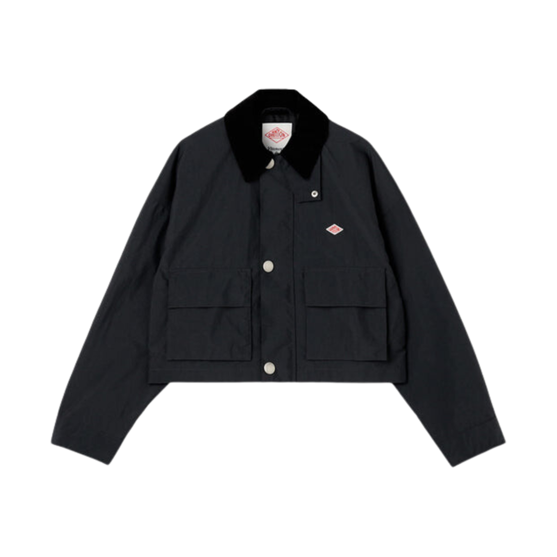DT-A0645 (W) Danton Nylon Taffeta Short Jacket Black