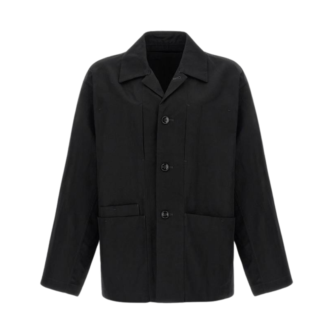 OW1148-LF1350-999 Lemaire Boxy SB Workwear Jacket Black