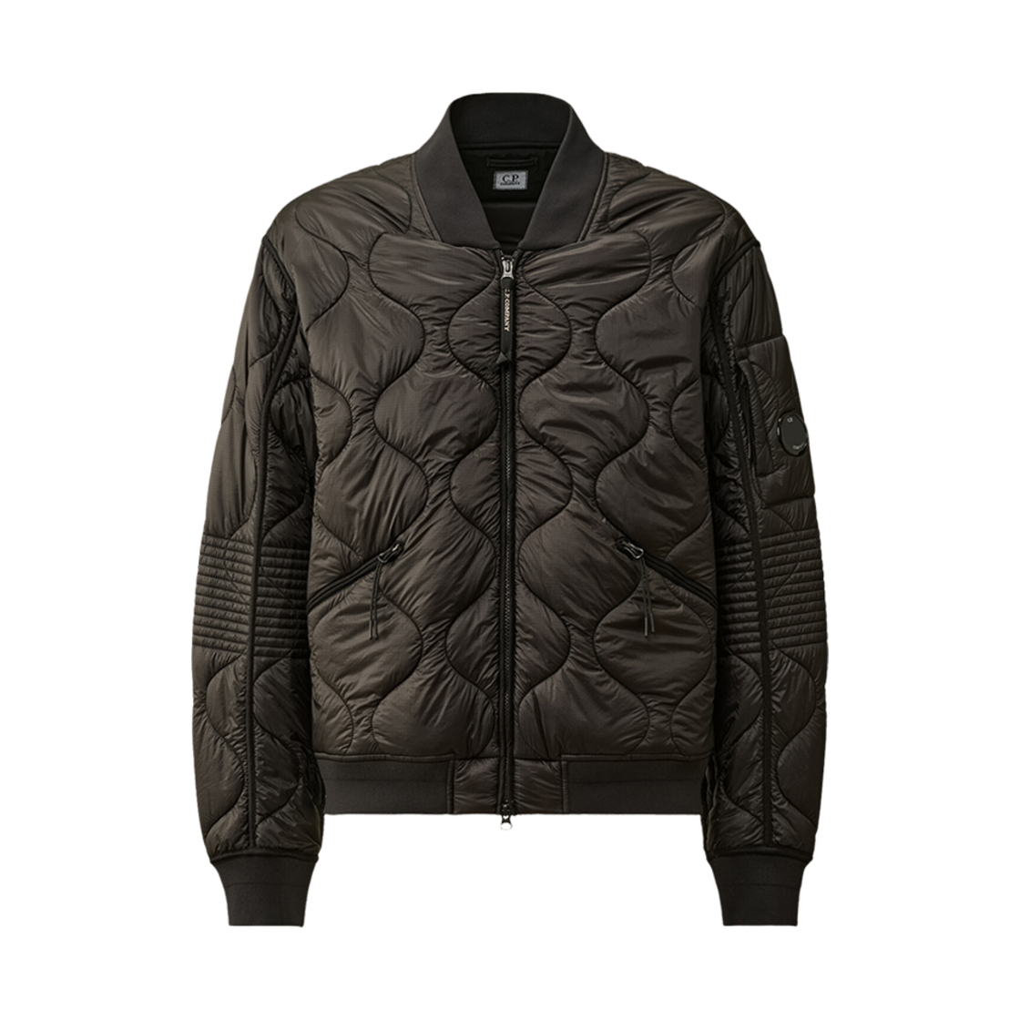 C.P. 컴퍼니 라이너 패디드 봄버 자켓 블랙 - 24FW(C.P. Company Liner Padded Bomber Jacket Black - 24FW) - 1