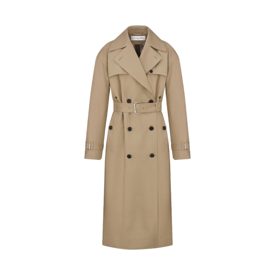(W) 디올 코튼 개버딘 트렌치 코트 베이지