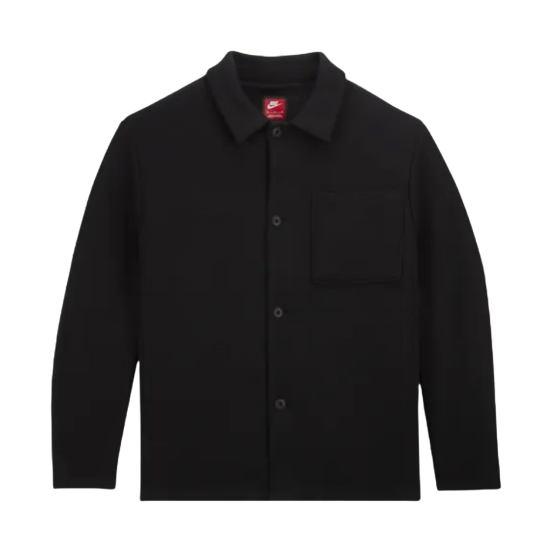 나이키 NSW 테크 플리스 리이매진드 오버사이즈 셔츠 자켓 블랙 - US/EU(Nike NSW Tech Fleece Reimagined Oversized Shirt Jacket Black - US/EU) - 1