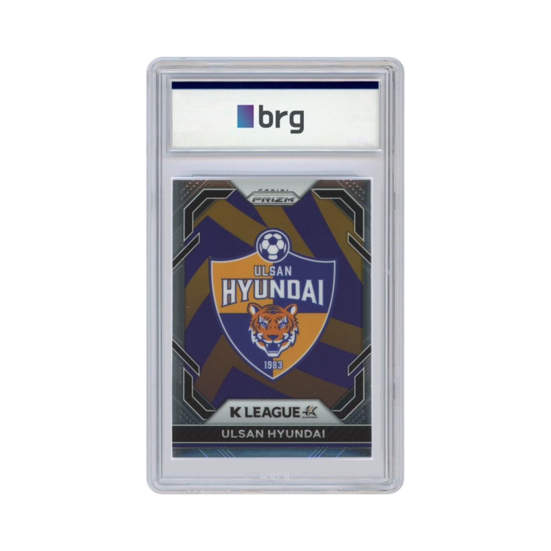 파니니 프리즘 K 리그 #12 울산 현대 팀 로고 축구 카드 2023(Panini Prizm K League #12 Ulsan Hyundai Team Logo Soccer Card 2023)