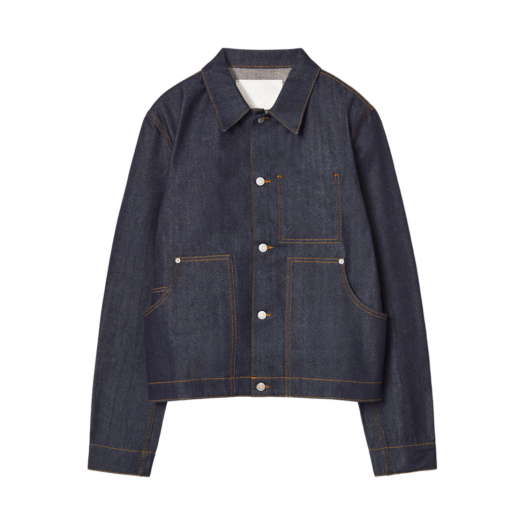 1235216002 COS Boxy Denim Jacket Raw Indigo