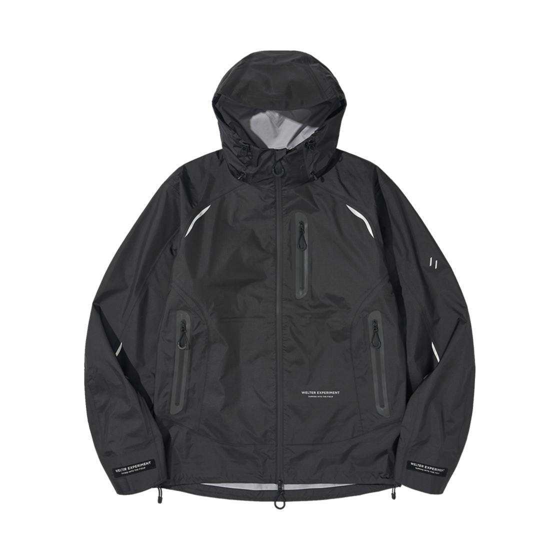 WOL063 Welter Experiment 3Layer Slit Reflective Hard Shell Jacket Black