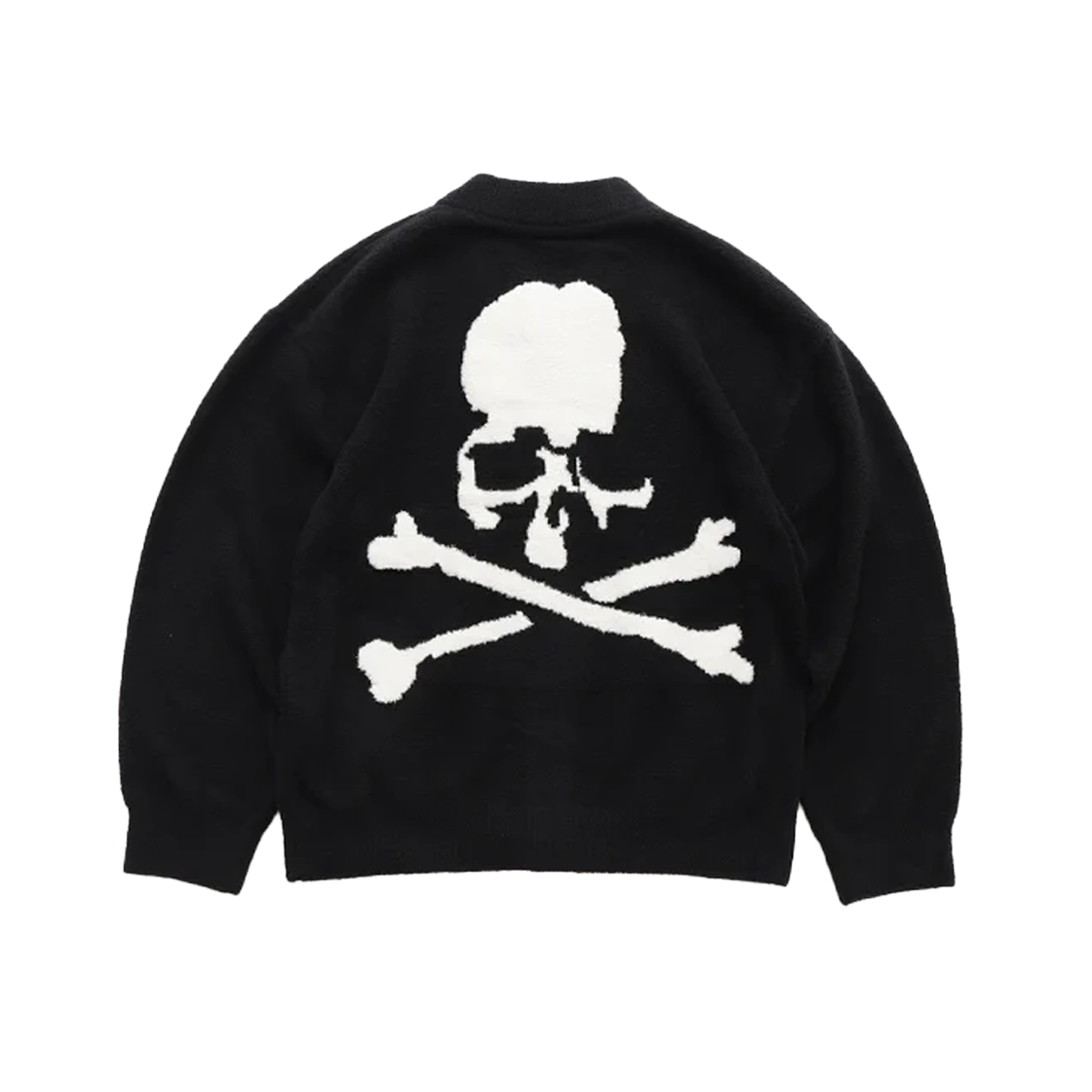 마스터마인드 월드 x 룸웨어 라운지 가디건 블랙 화이트 - 25FW(Mastermind World x Roomwear Lounge Cardigan Black White - 25FW)