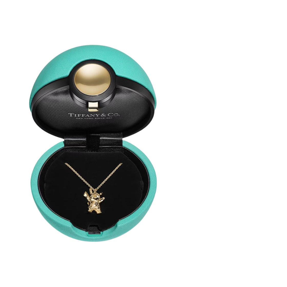 티파니 앤 코 x 다니엘 아샴 x 포켓몬 스몰 피카츄 펜던트 18k 옐로우 골드 다이아몬드(Tiffany & Co. x Daniel Arsham x Pokemon Small Pikachu Pendant in 18K Yellow Gold with Diamonds) - 5