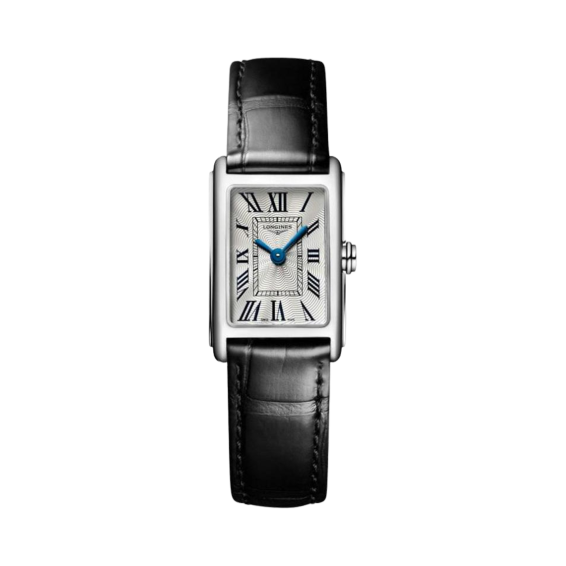 론진 돌체비타 쿼츠 27mm 엘리게이터 스트랩 블랙 실버(Longines Dolcevita Quartz 27mm Alligator Strap Black Silver) - 1