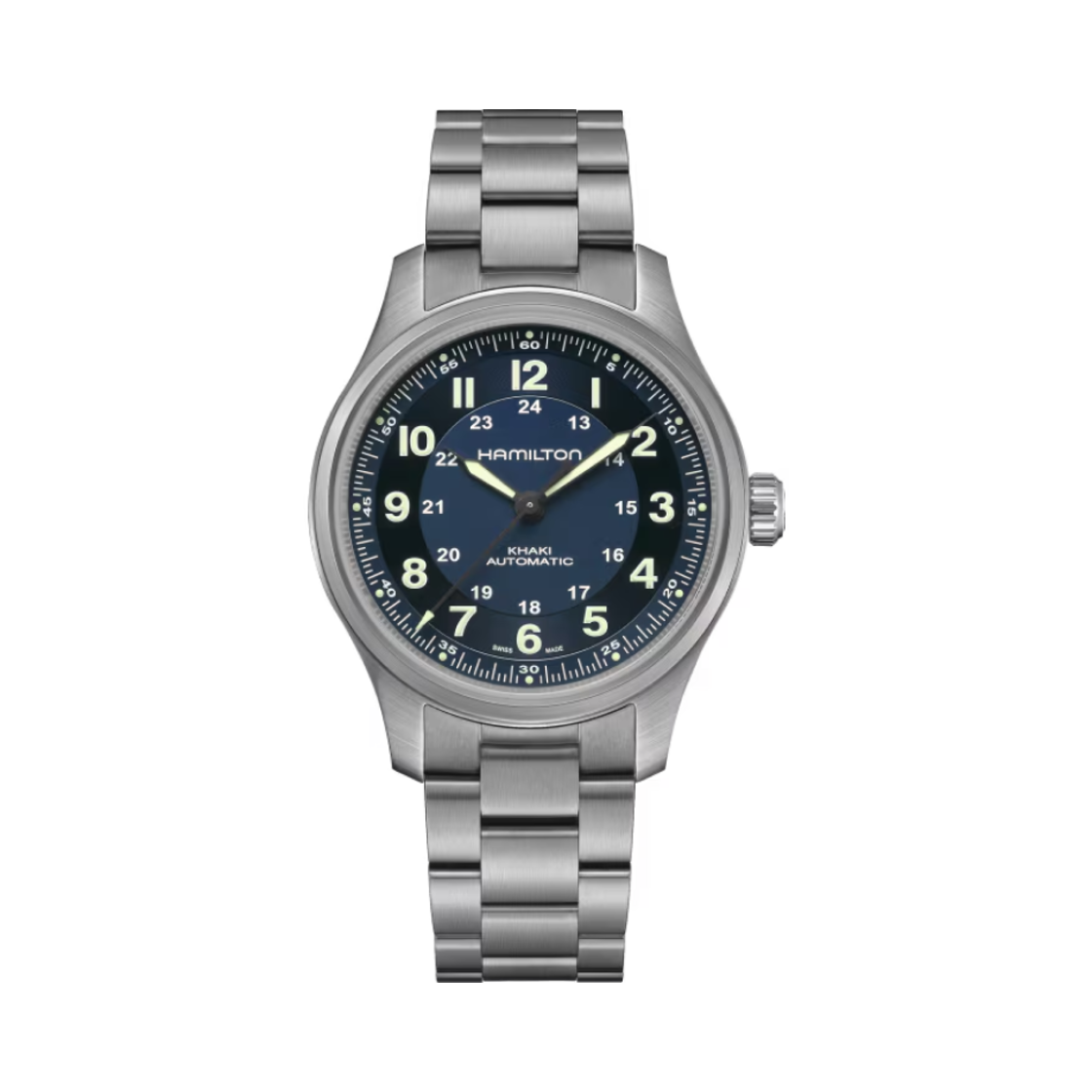 해밀턴 카키 필드 티타늄 오토 42mm 블루(Hamilton Khaki Field Titanium Auto 42mm Blue) - 1