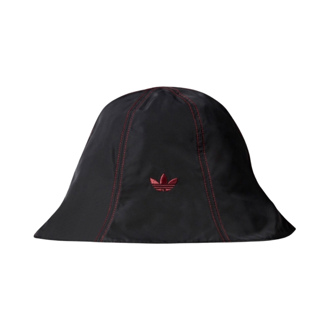 아디다스 x 웨일스 보너 선 햇 블랙 컬리지에이트 버건디(Adidas x Wales Bonner Sun Hat Black Collegiate Burgundy) - 1