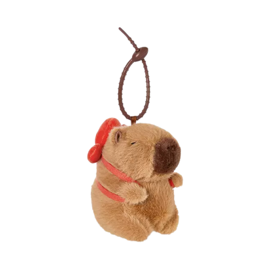 더 그린 파티 카피바라 랍스터 백팩 키체인 브라운(The Green Party Capybara Lobster Backpack Keychain Brown)