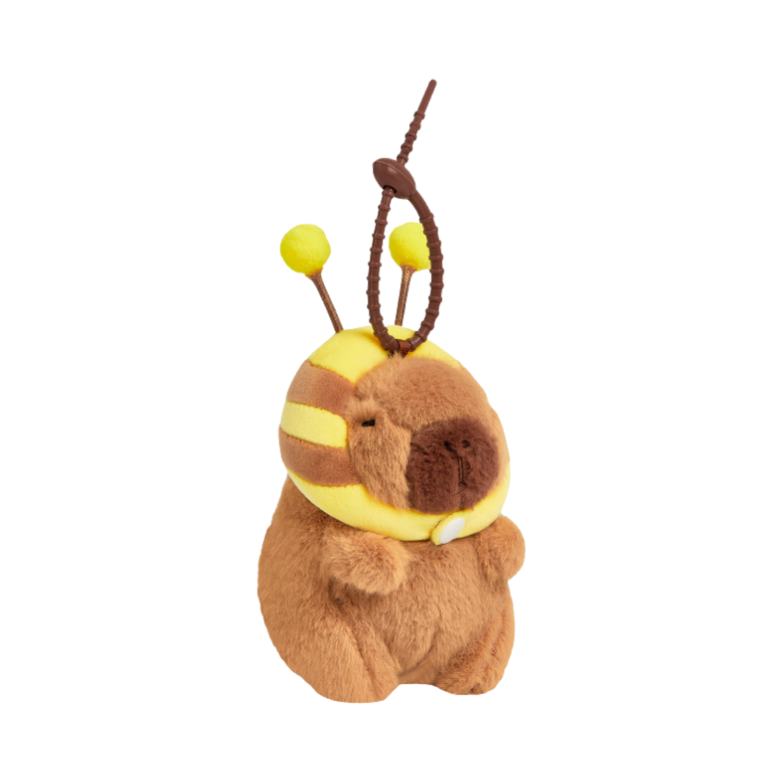 - The Green Party Capybara Honeybee Hat Keychain Brown