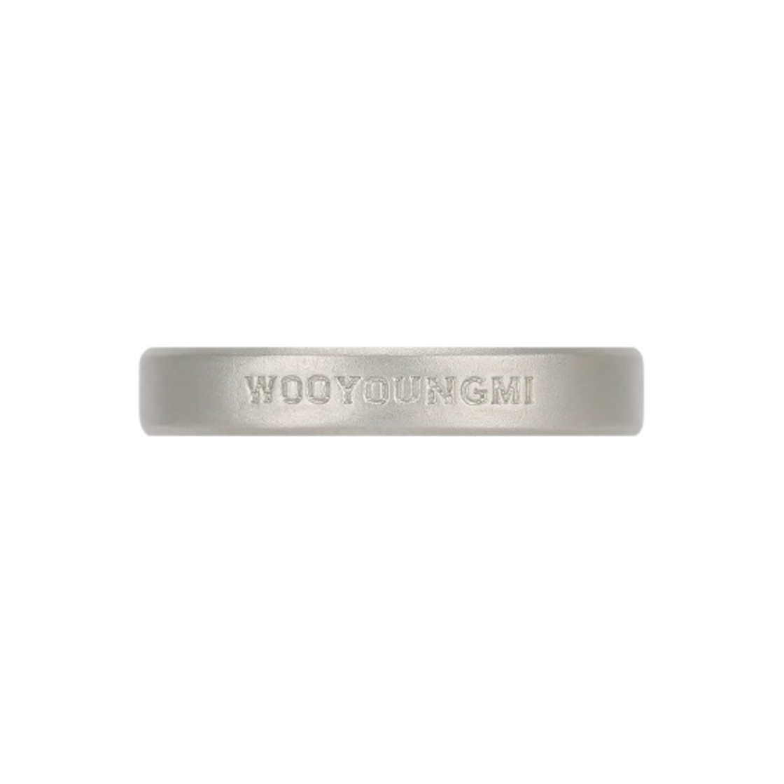 JNYNRG08001X Wooyoungmi Matte Curve Bold Ring Silver