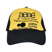 Aeae Web Logo Mesh Cap Yellow Black