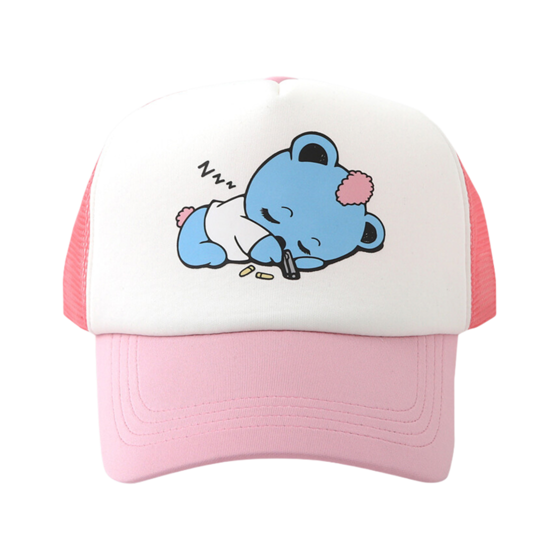 배드블루 베이비 배드베어 캡 핑크(BadBlue Baby Badbear Cap Pink)