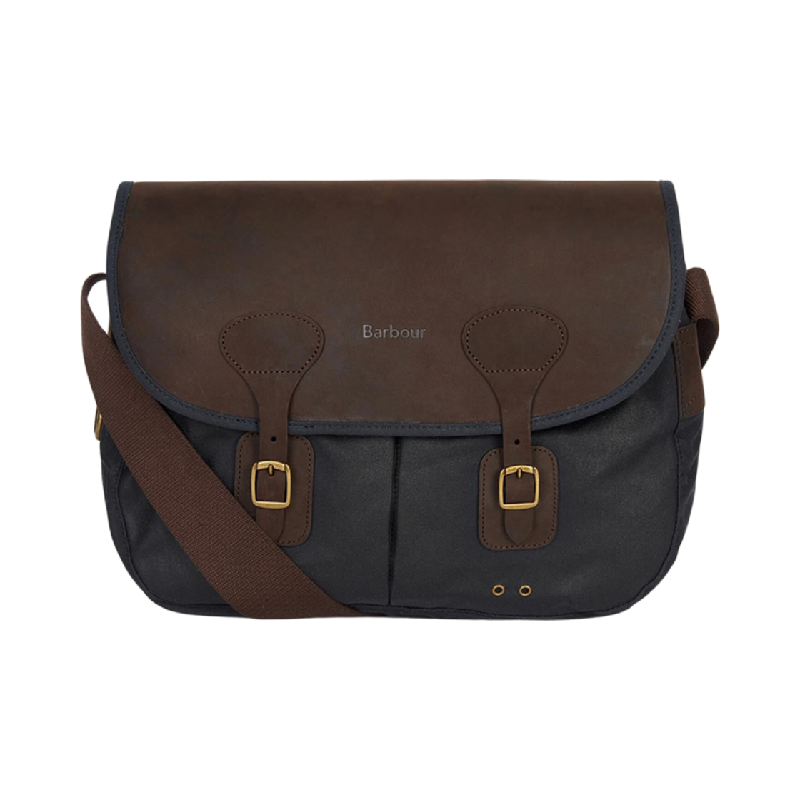 UBA0003NY91 Barbour Wax Leather Tarras Bag Navy