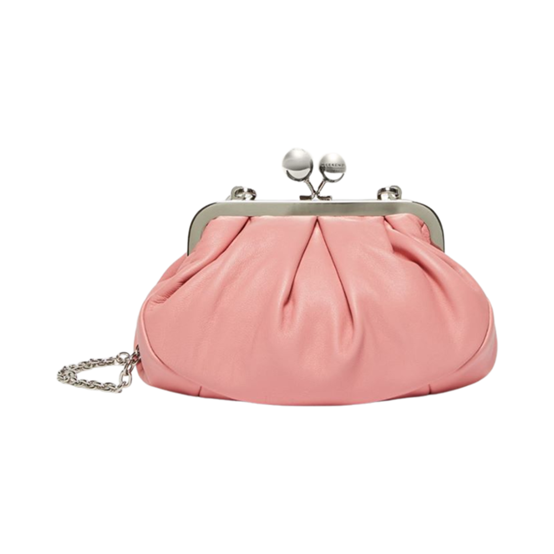 PRATI-060 Weekend Max Mara Prati Small Pasticcino Bag in Nappa Leather Antique Rose