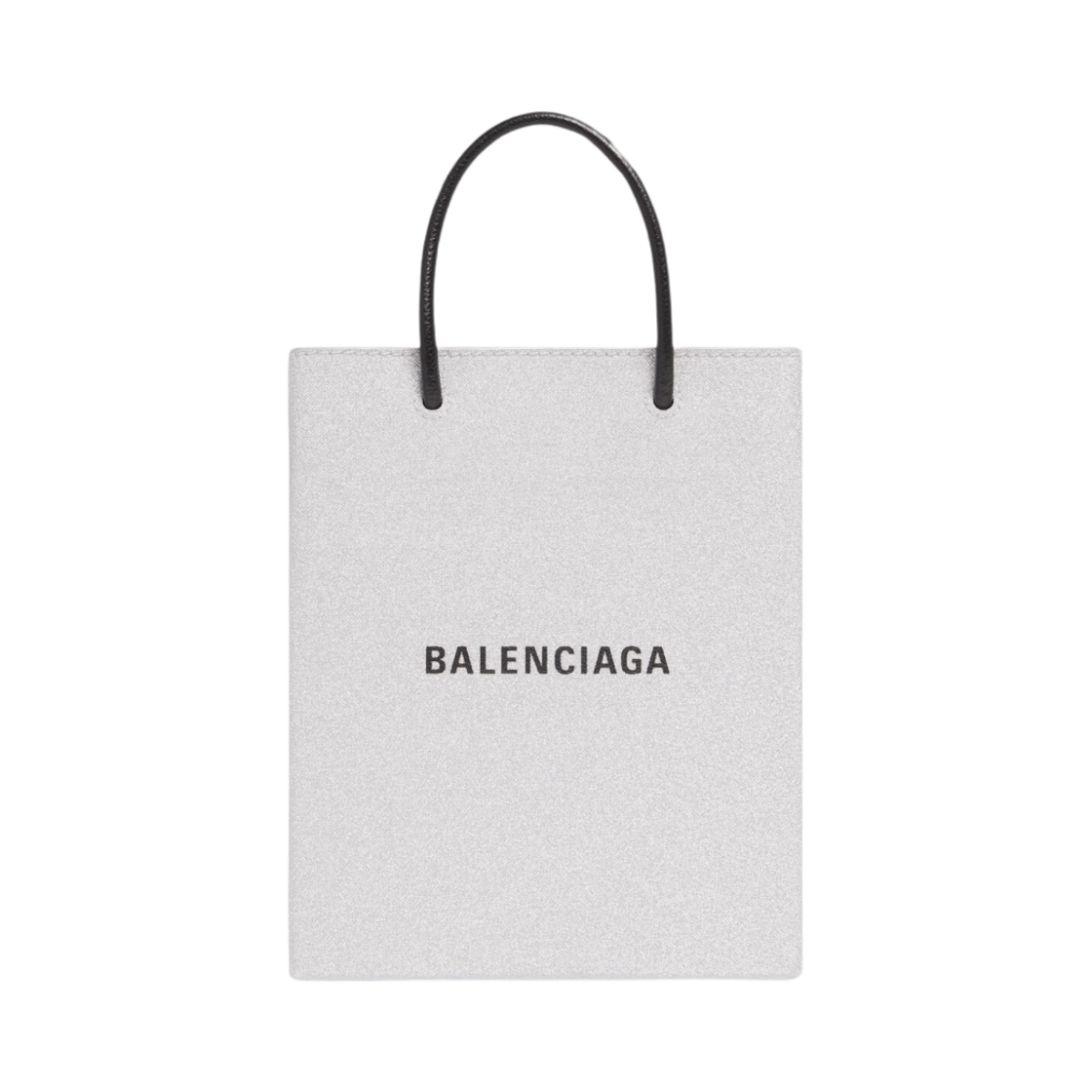6938052AAAE8102 Balenciaga Large Shopping Bag in Sparkling Fabric Silver