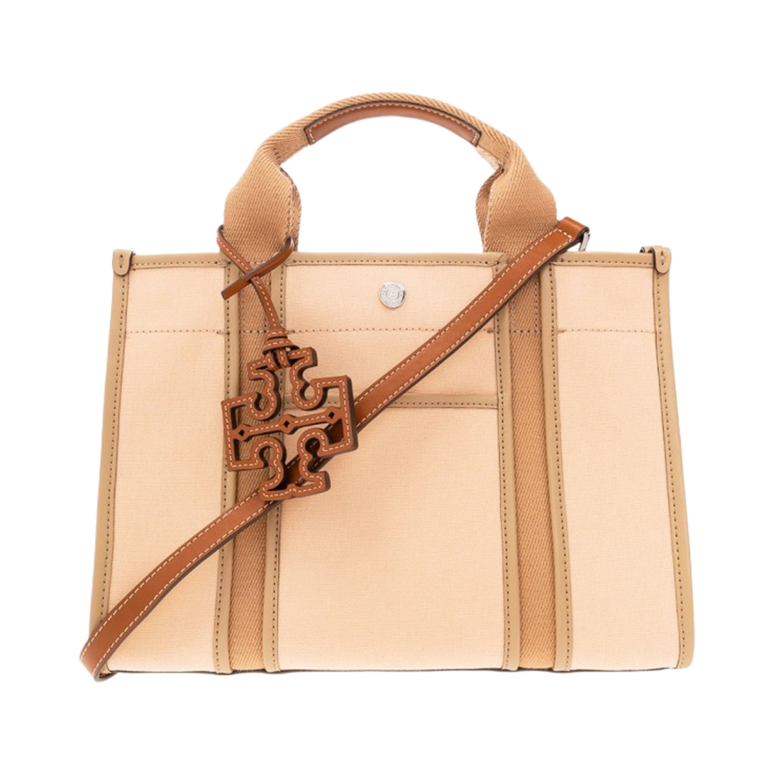 142577-654 Tory Burch Small Twill Tory Tote Coy Pink