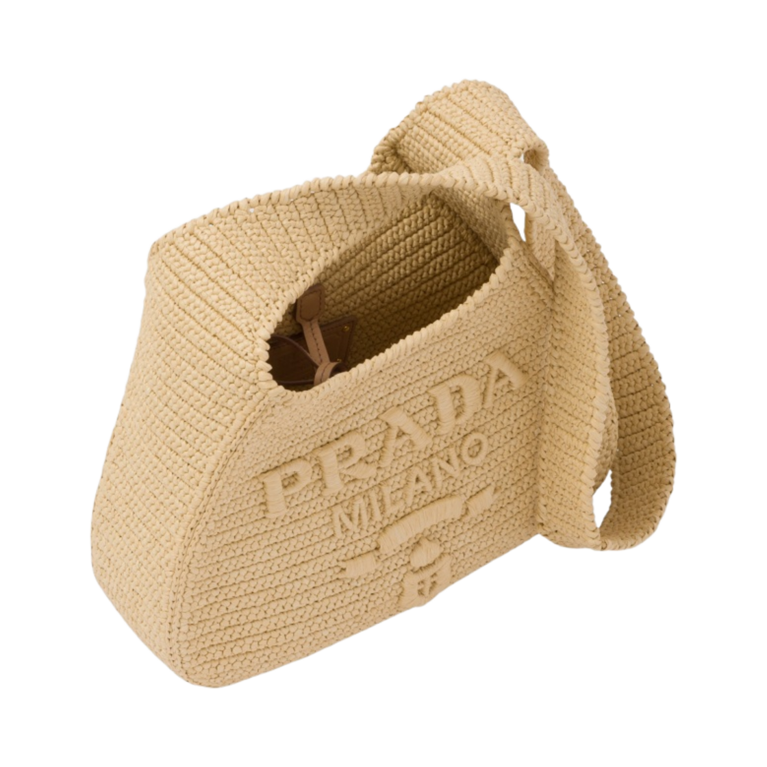 프라다 크로쉐 토트백 내츄럴(Prada Crochet Tote Bag Natural) - 2