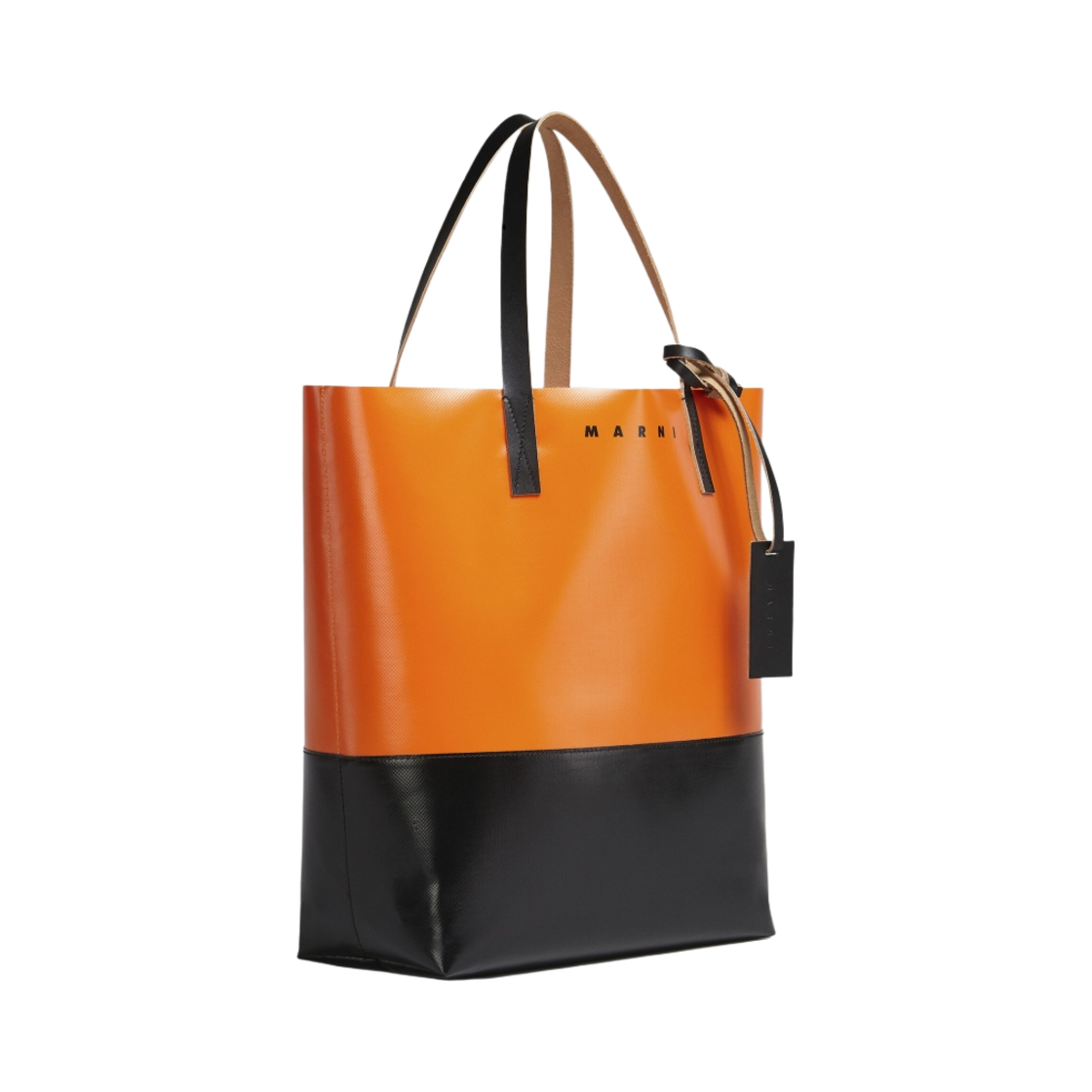 마르니 트라이베카 쇼핑백 캐롯 블랙(Marni Tribeca Shopping Bag Carrot Black) - 2