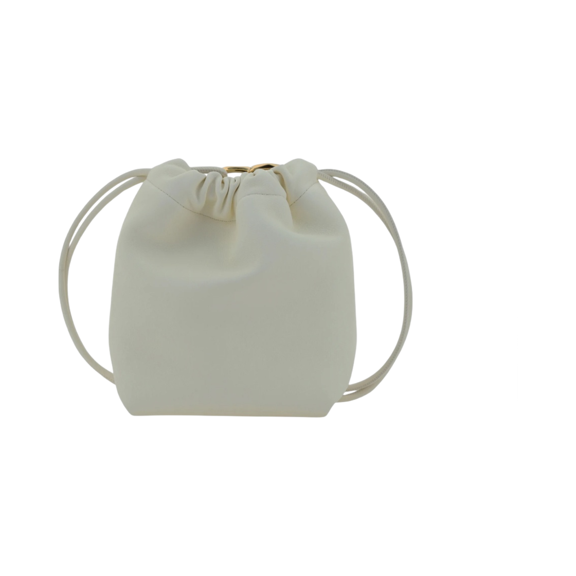 P0AC3ZFJ098 Valentino Vlogo Mini Pouf Bucket Bag Ivory