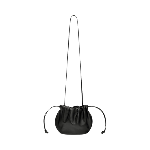 P0000EEB Kindersalmon Women String Leather Bag Medium Black