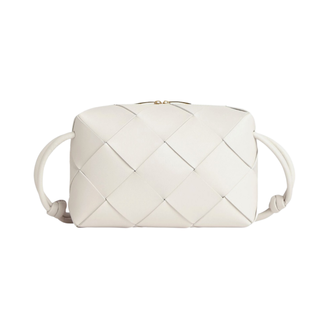 709417VCQC29009 Bottega Veneta Small Cassette Camera Bag White - 대표 이미지 #1