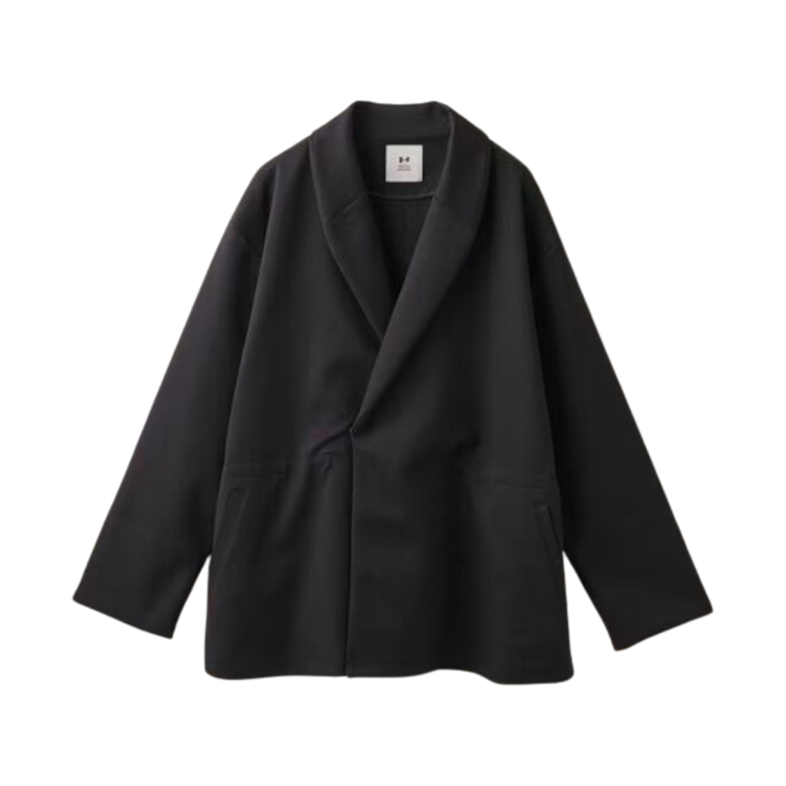 언더아머 x 유나이티드 애로우 러쉬 폰테 스웨트 가운 자켓 블랙(Under Armour x United Arrows Rush Ponte Sweat Gown Jacket Black)