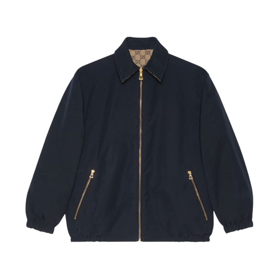구찌 GG 폴리에스터 리버시블 자켓 베이지 블루(Gucci GG Polyester Reversible Jacket Beige Blue) - 2