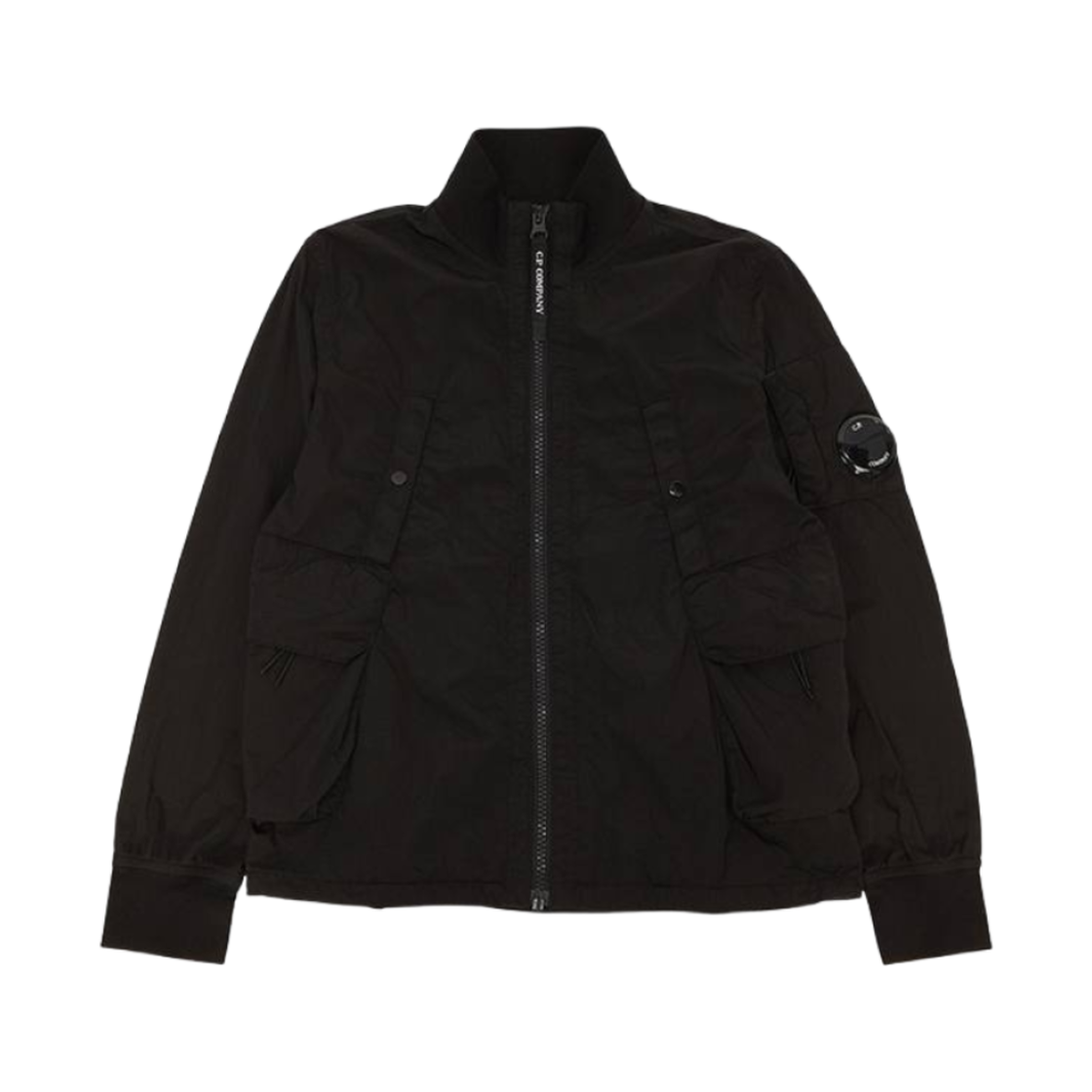 (키즈) C.P. 컴퍼니 크롬-R 윈드브레이커 점퍼 블랙 - 24SS((Kids) C.P. Company Chrome-R Windbreaker Jumper Black - 24SS)