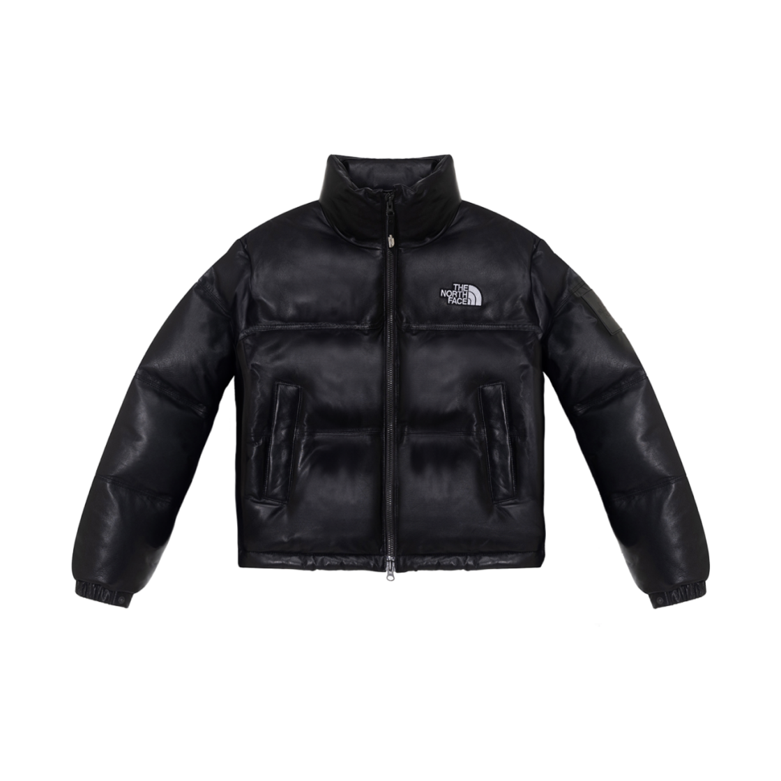 NJ1DQ91J (W) The North Face White Label Leather Nuptse RDS Down Jacket Black - 24FW