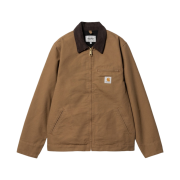 Carhartt WIP Unlined Dearborn Canvas Detroit Jacket Hamilton Brown Tobacco - Spring