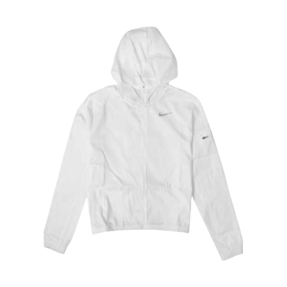 (W) 나이키 임파서블리 라이트 후드 러닝 자켓 화이트 - 아시아((W) Nike Impossibly Light Hooded Running Jacket White - Asia)