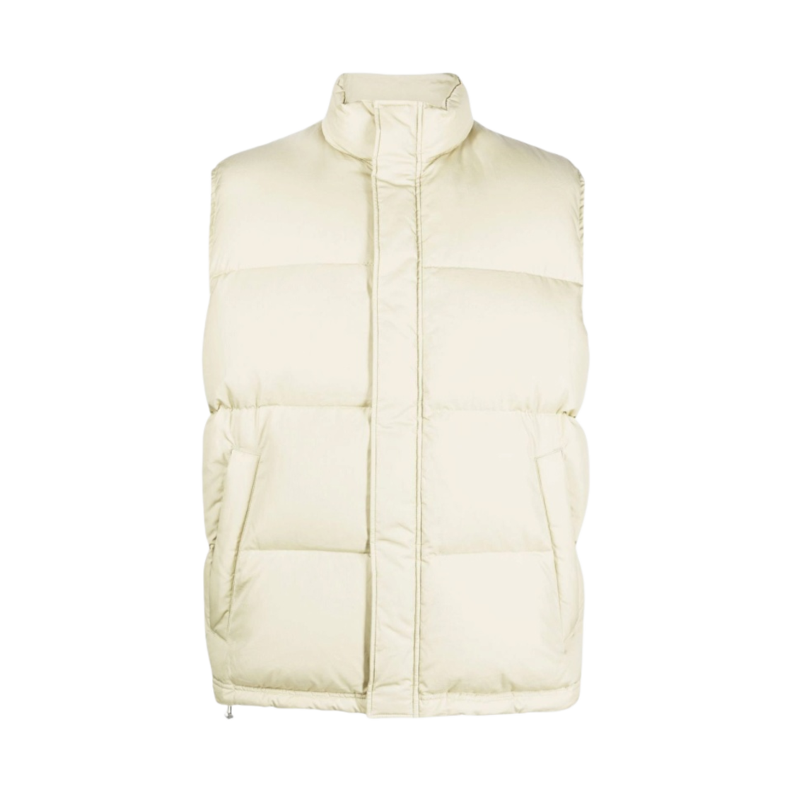오라리 수빈 하이 카운트 클로스 다운 베스트 페일 아이보리 - 22AW(Auralee Suvin High Count Cloth Down Vest Pale Ivory - 22AW) - 1