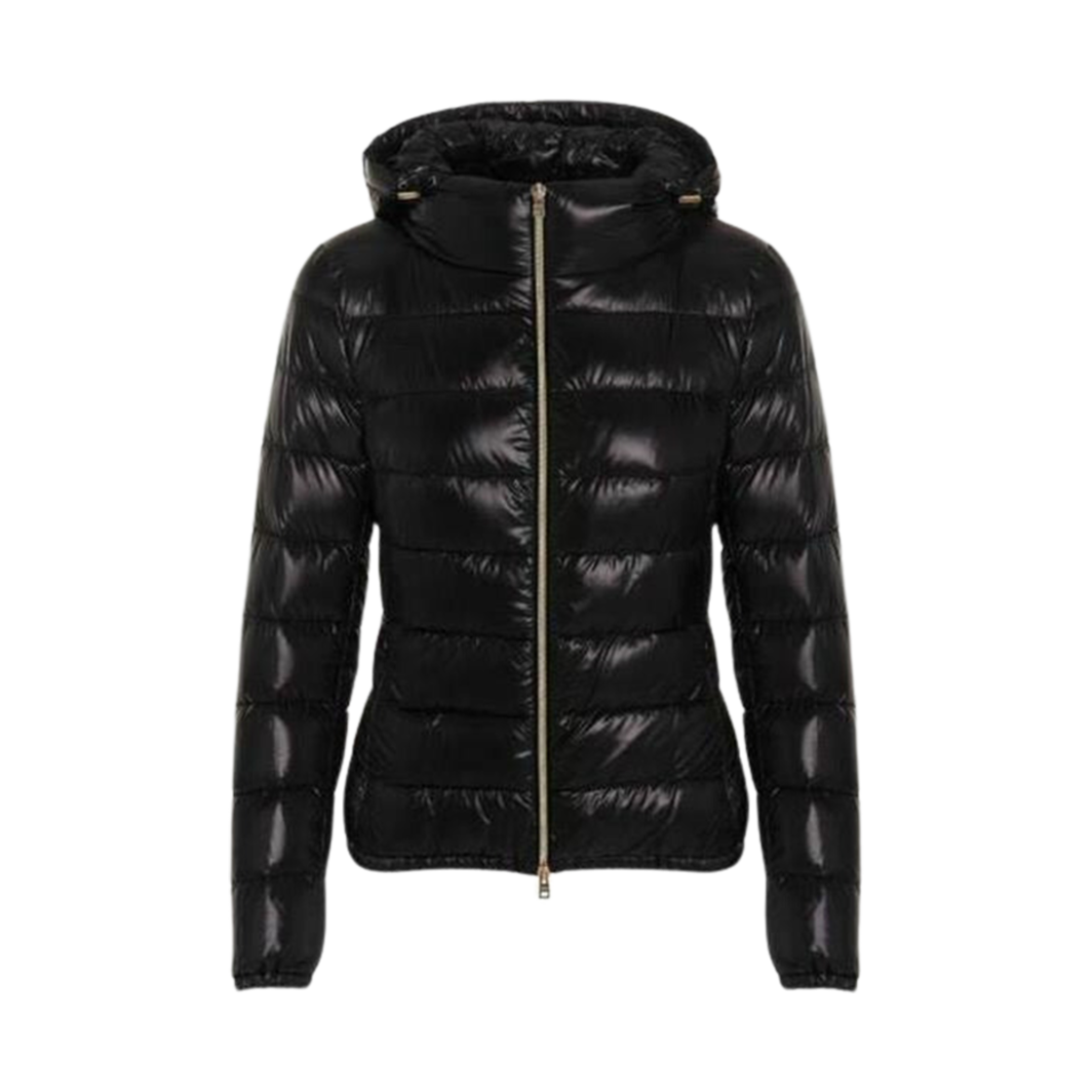 PI0833DIC-12017-9300 (W) Herno Hooded Bomber Jacket Black