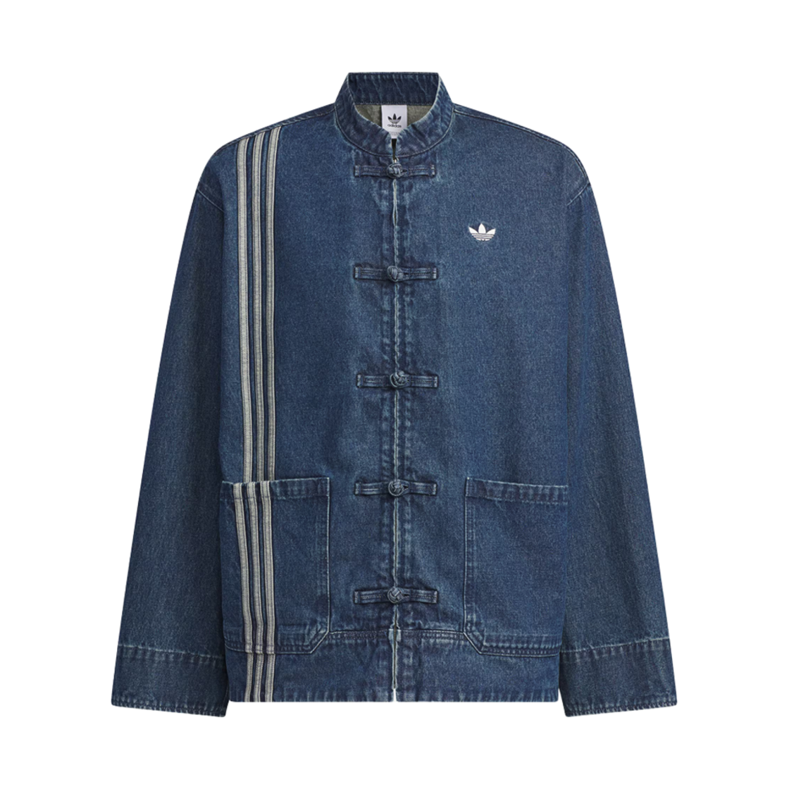 아디다스 차이니즈 데님 자켓 뉴트럴 데님 블루 - US 사이즈(Adidas Chinese Denim Jacket Neutral Denim Blue - US Sizing) - 1