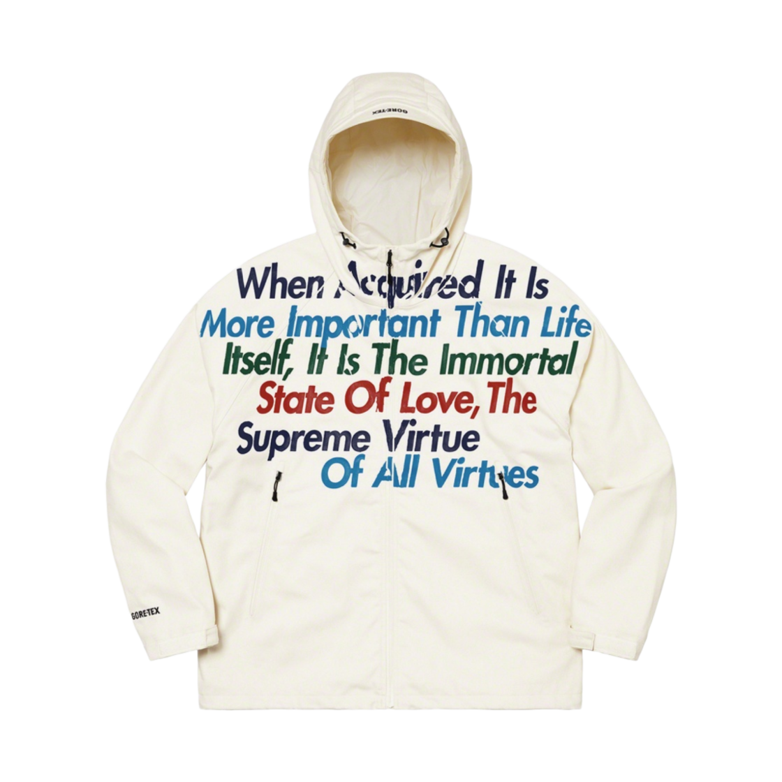 슈프림 x 꼼데가르송 준야 와타나베 맨 고어텍스 데님 파카 내츄럴 - 21FW