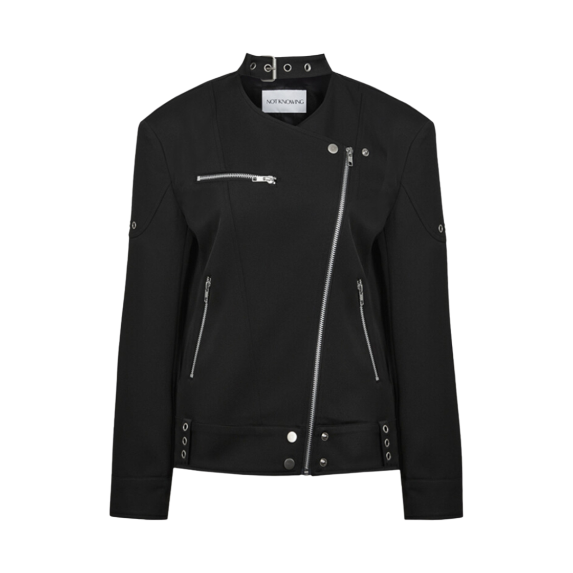 NK4SOT03 Notknowing Chocker Rider Jacket Black