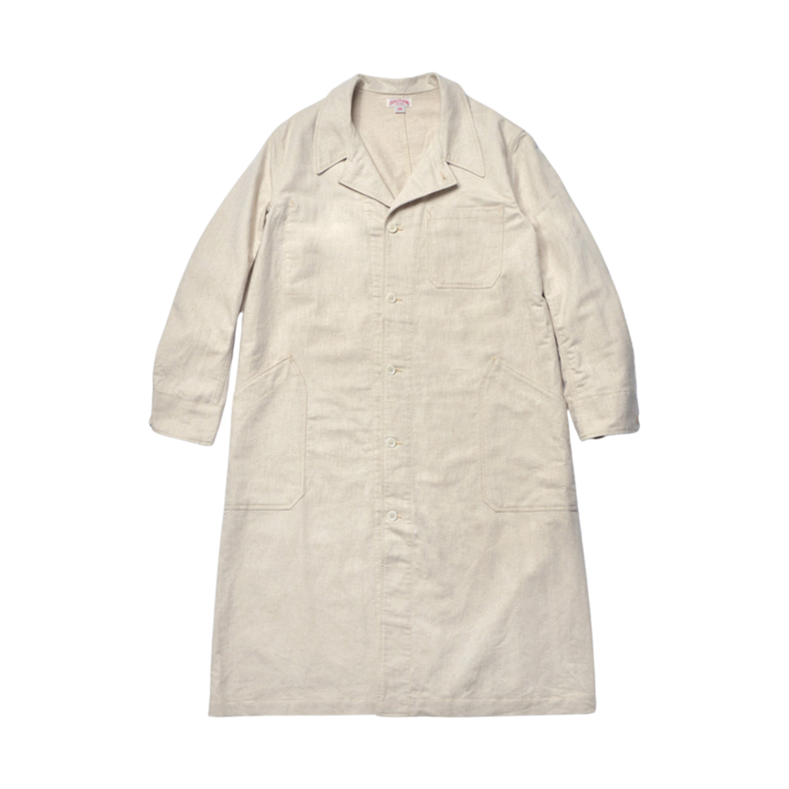 MJ23018-041 The Real McCoy's Linen Atelier Coat Beige