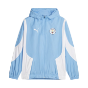 Puma Manchester City Prematch Woven Anthem Jacket Light Blue White